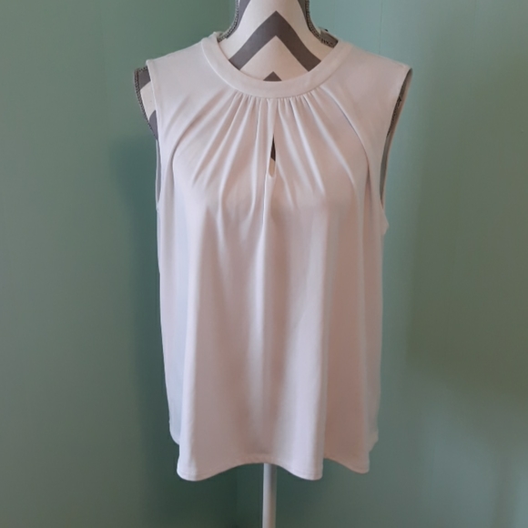 Calvin Klein Tops - Calvin Klein NWT white sleeveless blouse